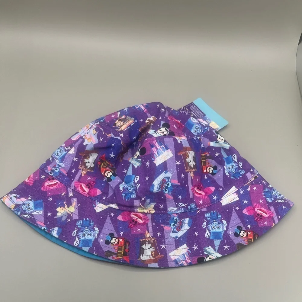 Disney Parks Joey Chou Adult Reversible 2 in 1 Bucket Hat Mickey, Dumbo & Others